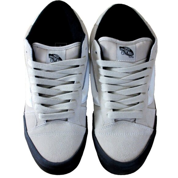 Vans Men's Knu Skool Peyote Beige White Mid Suede Nylon Skate Shoes size 12 NIB - Picture 3 of 5